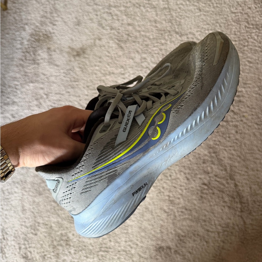 Saucony Women's Gray and Yellow Athletic Shoes